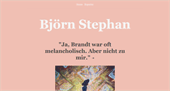 Desktop Screenshot of bjoernstephan.de